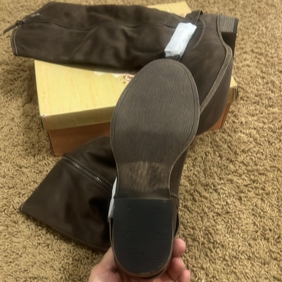 👢 👖🤎Leather western look boot - Picture 3 of 4